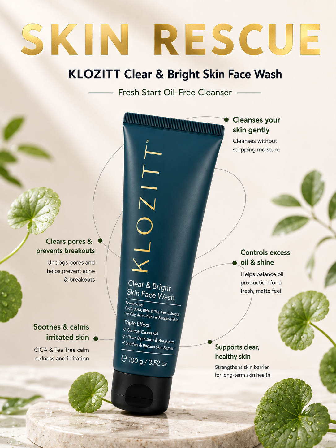Skin Rescue benefits chart